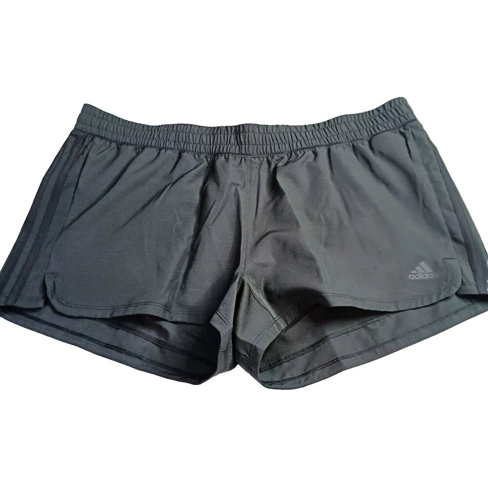 Adidas AeroReady Training Shorts Women's XL Mid Rise Pacer‎ Woven 3 Inch Black